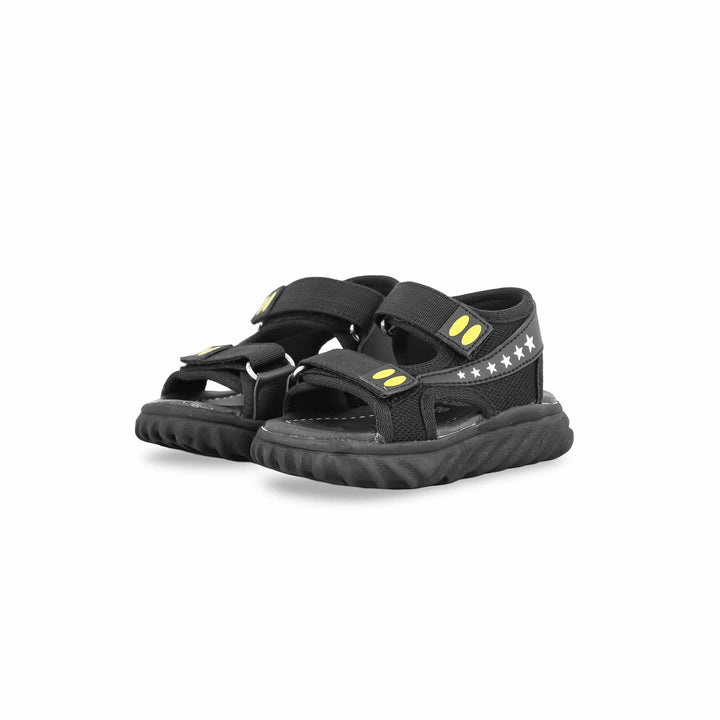 Boys Black Casual Sandal KD9995