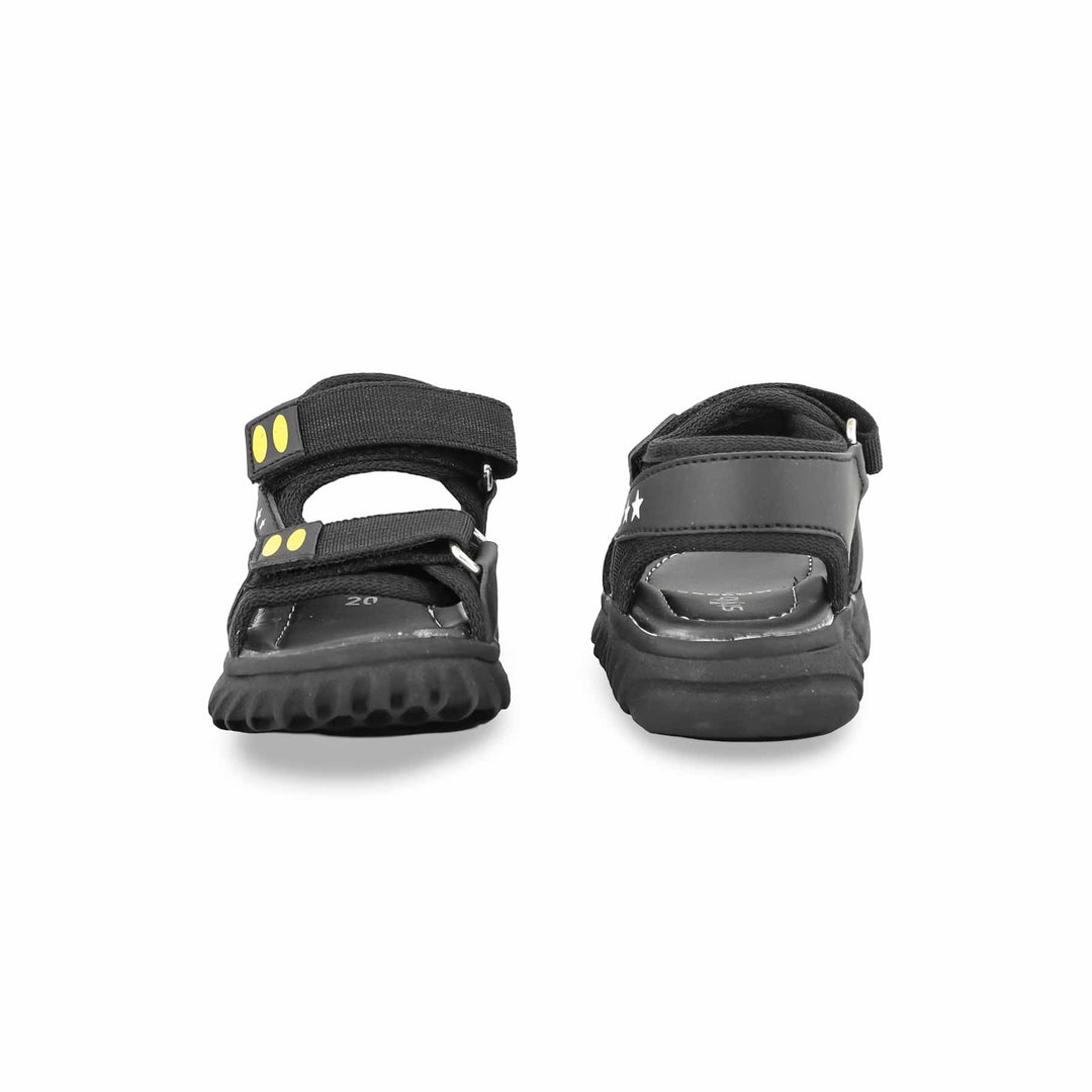 Boys Black Casual Sandal KD9995