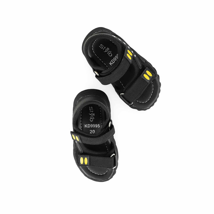 Boys Black Casual Sandal KD9995