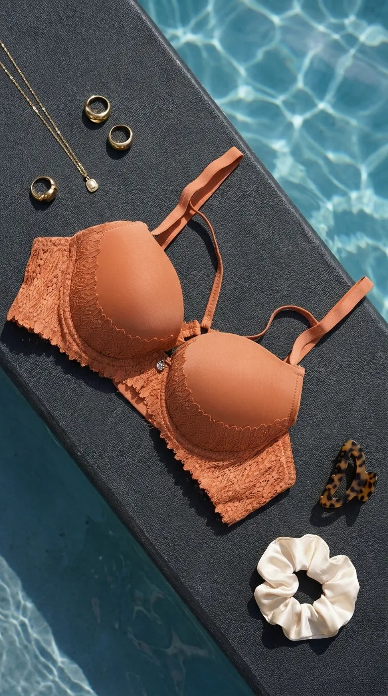 Brick Push-Up Bra Set For Ladies LB2072