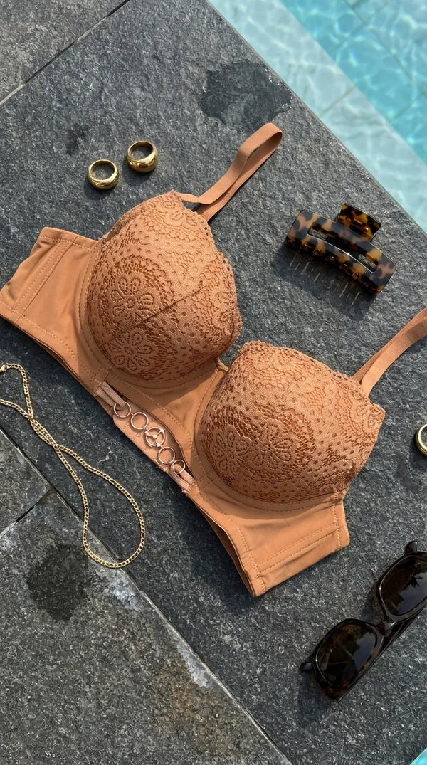 Yellow Padded Bra Set For Women LB2073