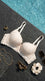 Off/White Padded Bra Set For Women LB2074