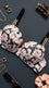 Black Padded Bra Set For Women LB2076