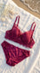 Maroon Padded Bra Set For Women LB2080
