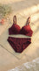Red Padded Bra Set For Women LB2084
