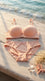 Nude Pink Padded Bra Set For Women LB2087