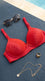 Red Cotton Bra For Women LB5001