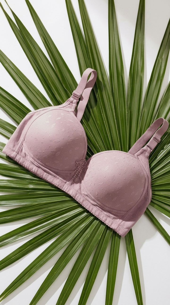 Pink Cotton Padded Bra For Women LB5006