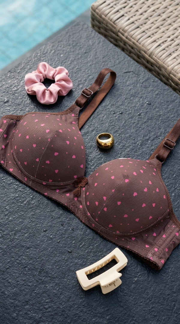 Brown Padded Bra For Women LB5018