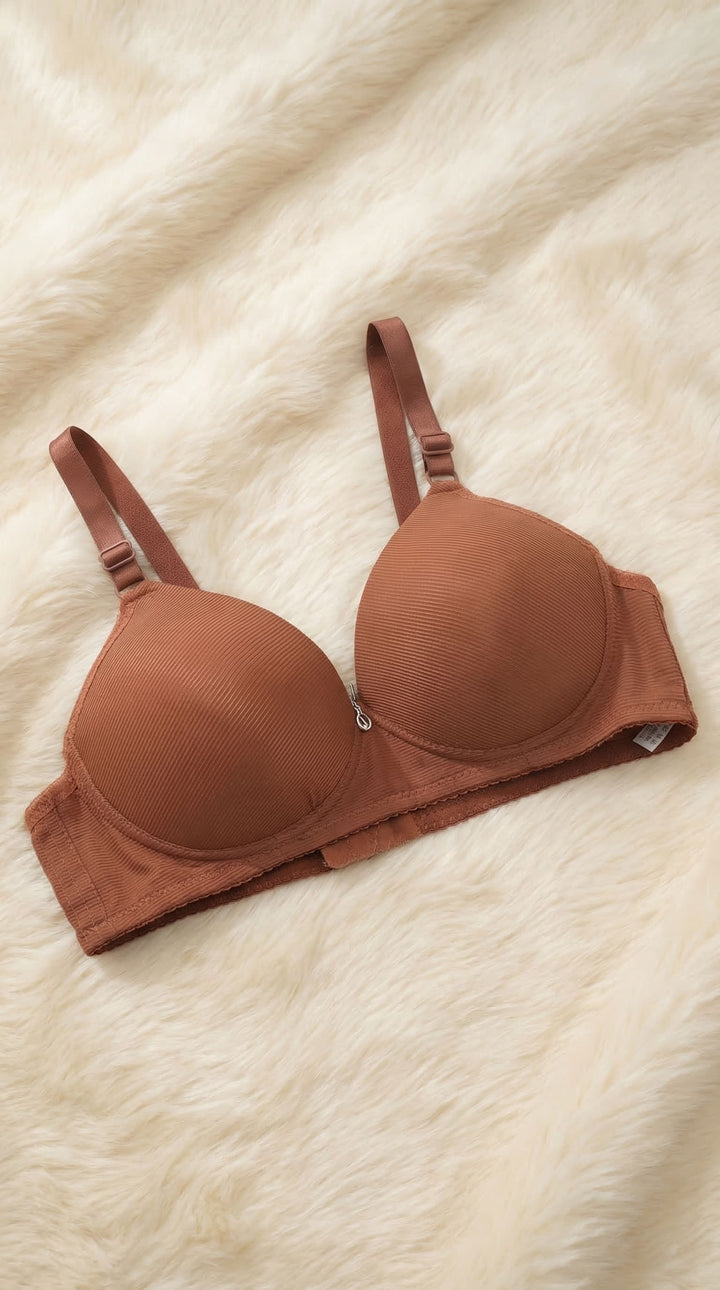 Brown Wireless Bra For Women LB5019