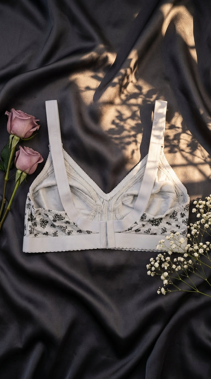 Grey Cotton Bra For Women LB5052