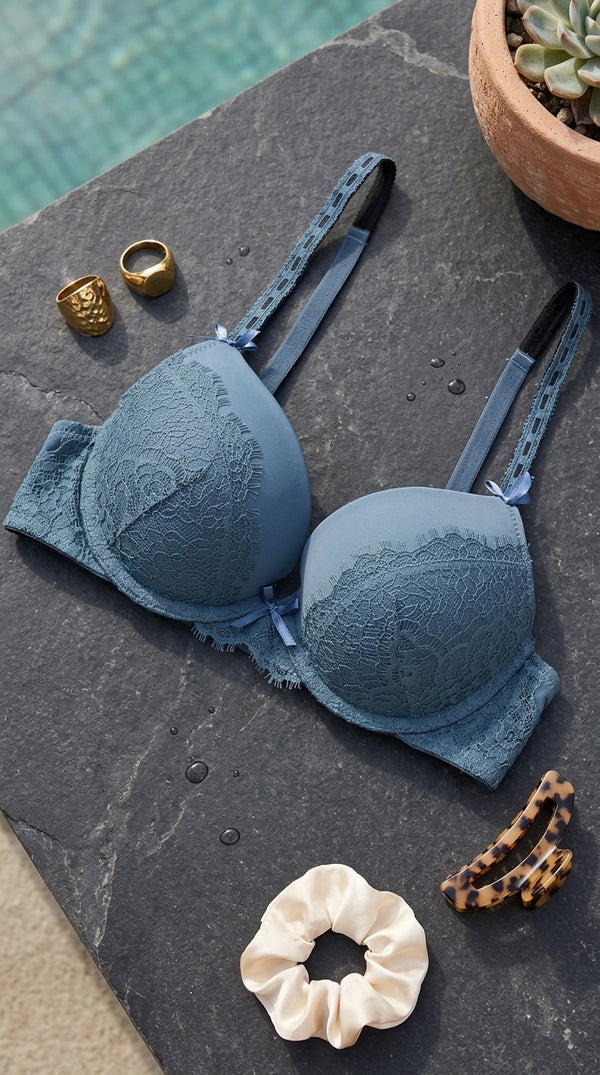 Purple Push Up Padded Bra For Women LB5098