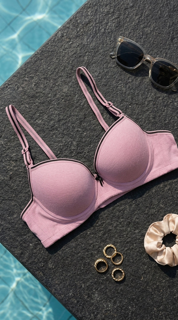 Pink Padded Bra For LadiesLB5099