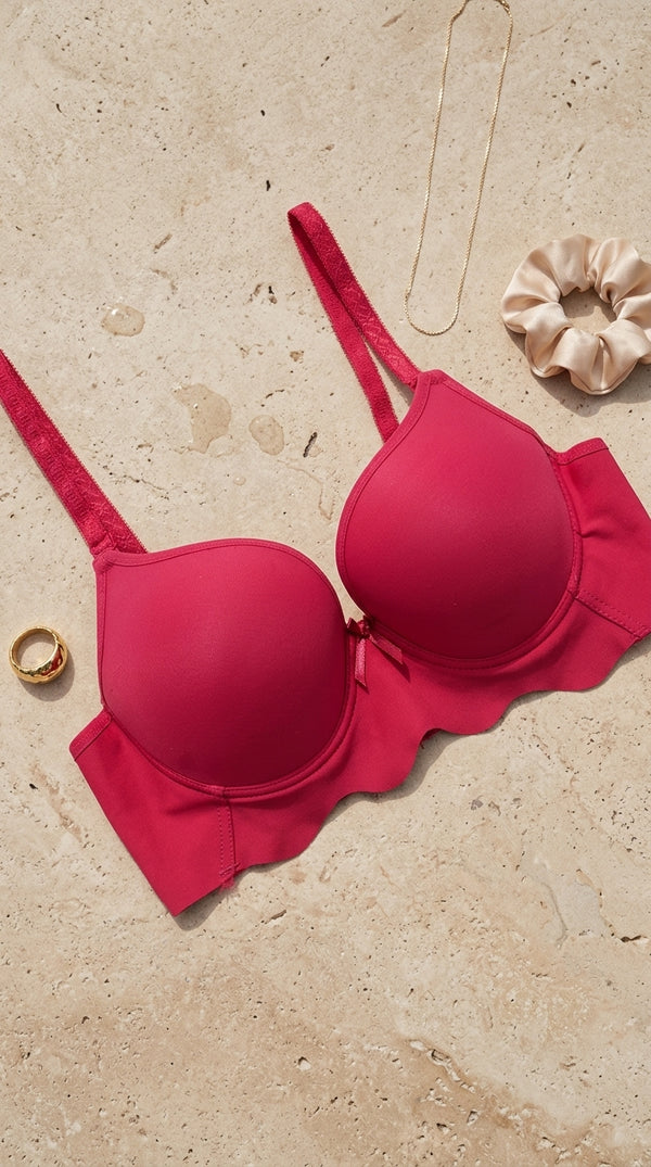 Maroon Padded Bra For LadiesLB5271