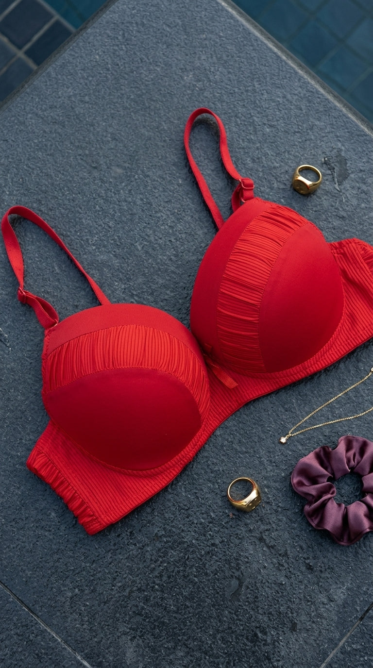 Red Padded Bra For Women LB5273