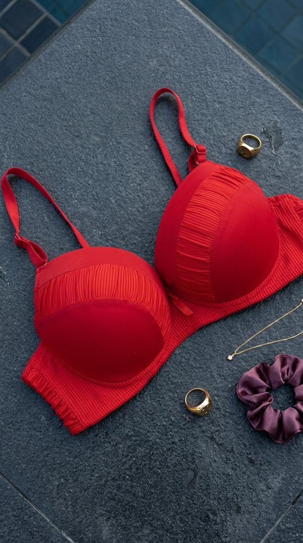 Red Padded Bra For Women LB5273