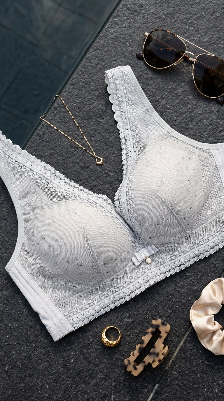 Grey Wireless Padded Bra For Women LB5274