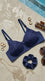Navy Wireless Padded Bra For Women LB5276