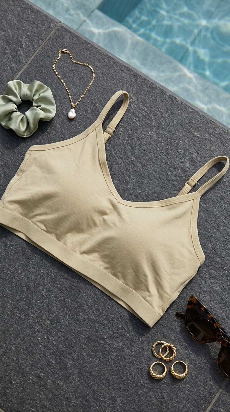 Green Seamless Bra For Women LB5350
