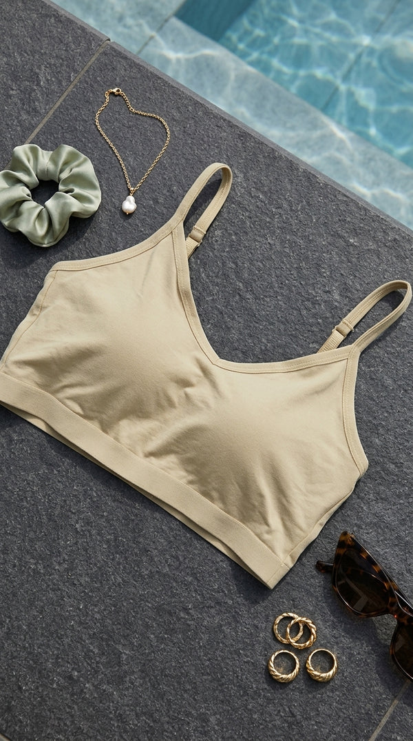 Green Seamless Bra For Women LB5350