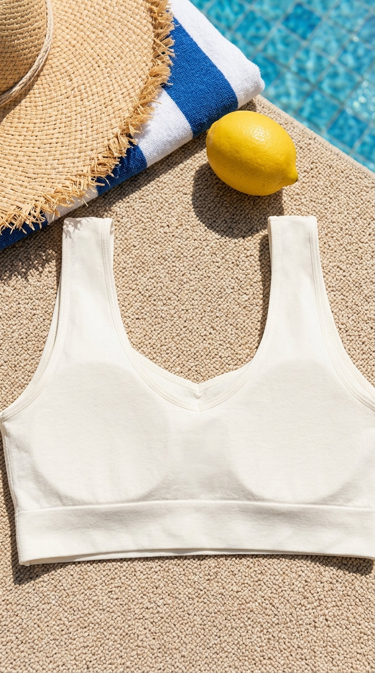 White Seamless Bra For Women LB5359