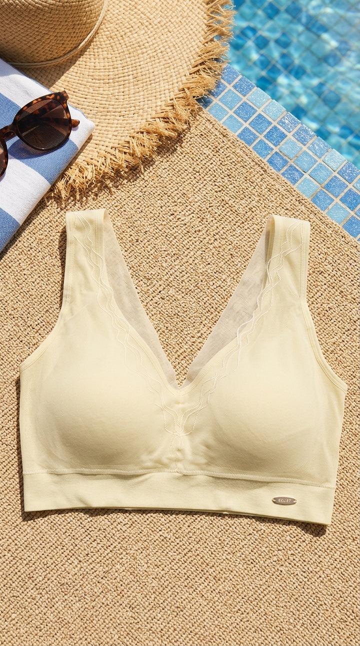 Green Seamless Bra For Women LB5360