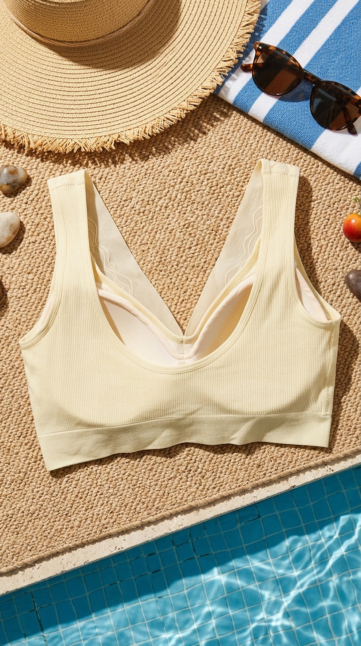 Green Seamless Bra For Women LB5360