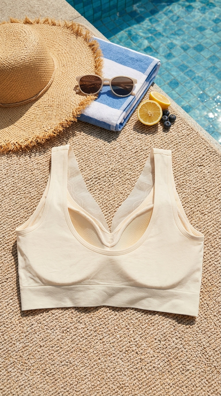 Yellow Seamless Bra For Women LB5360