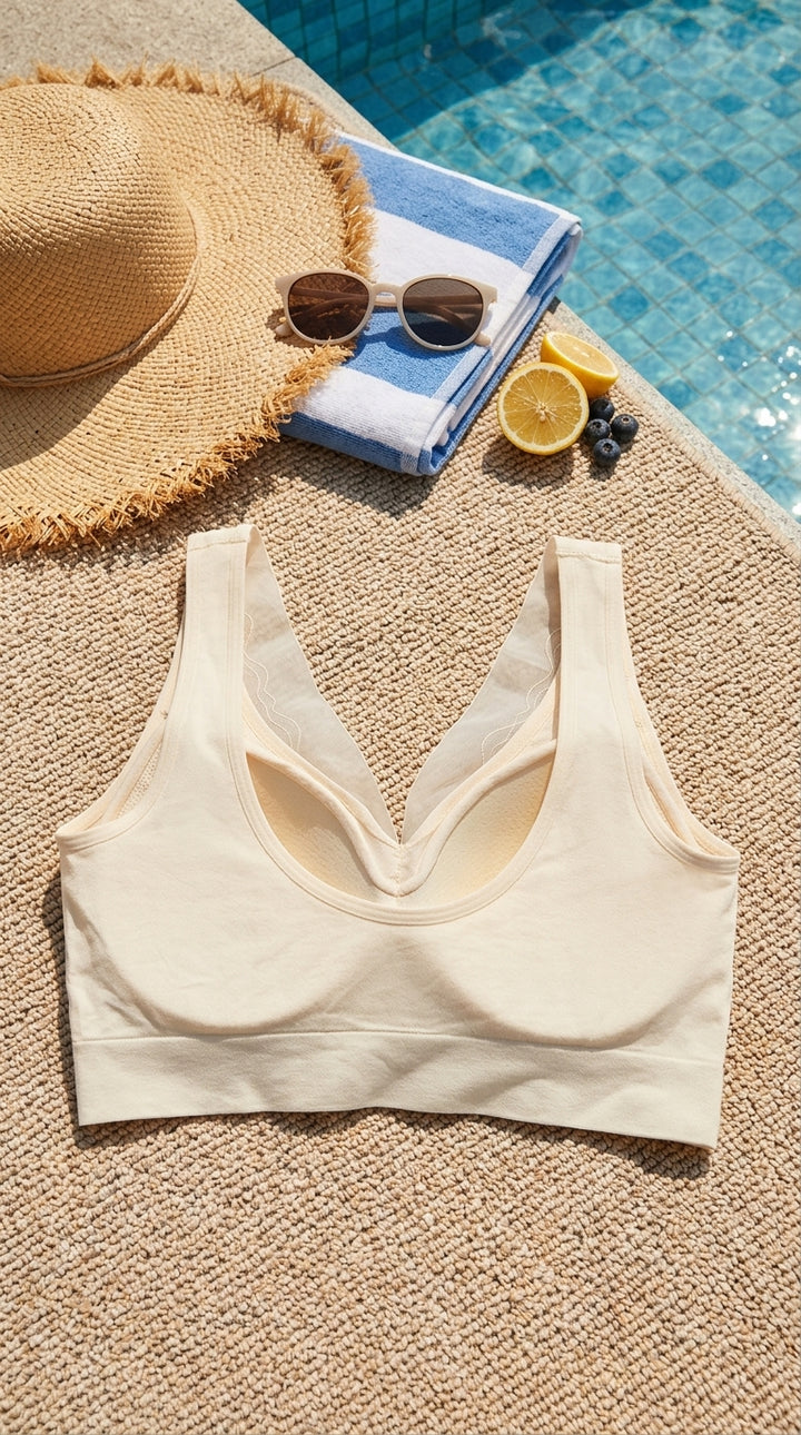 Yellow Seamless Bra For Women LB5360