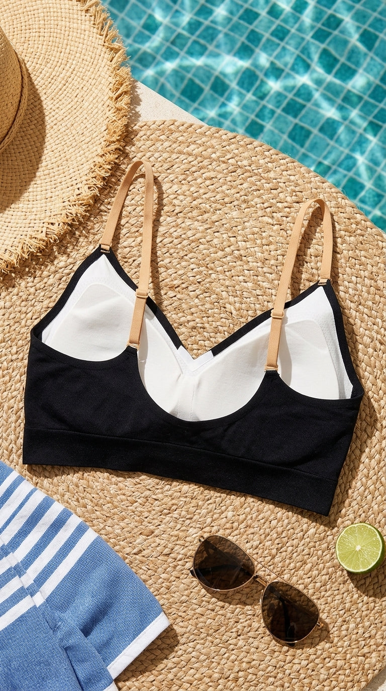 Black Seamless Bra For Women LB5361
