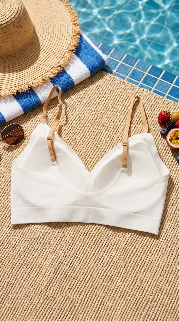 White Seamless Bra For Women LB5361
