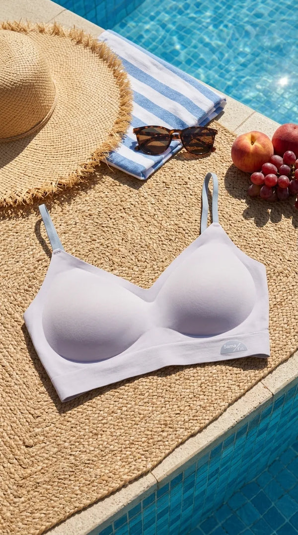 Blue Seamless Bra For Women LB5361