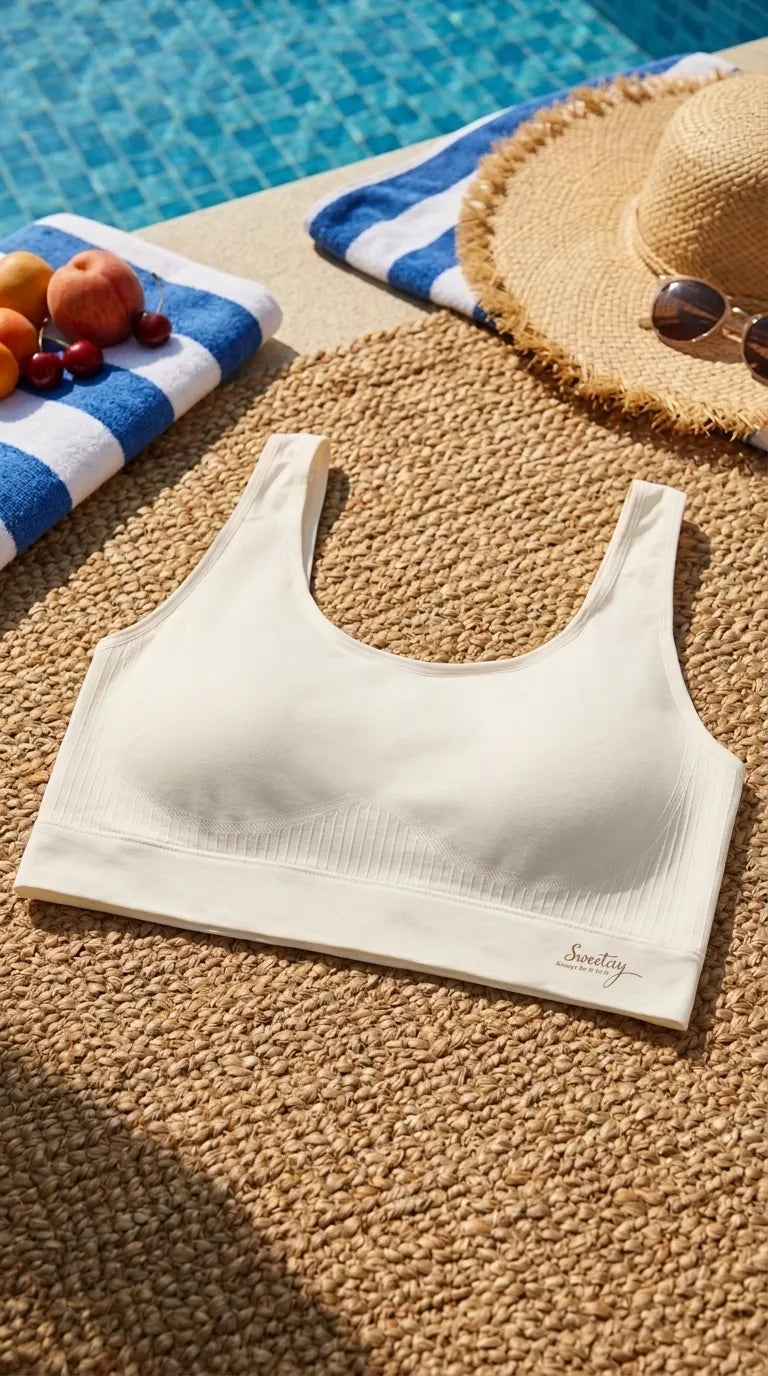 White Seamless Bra For Women LB5362