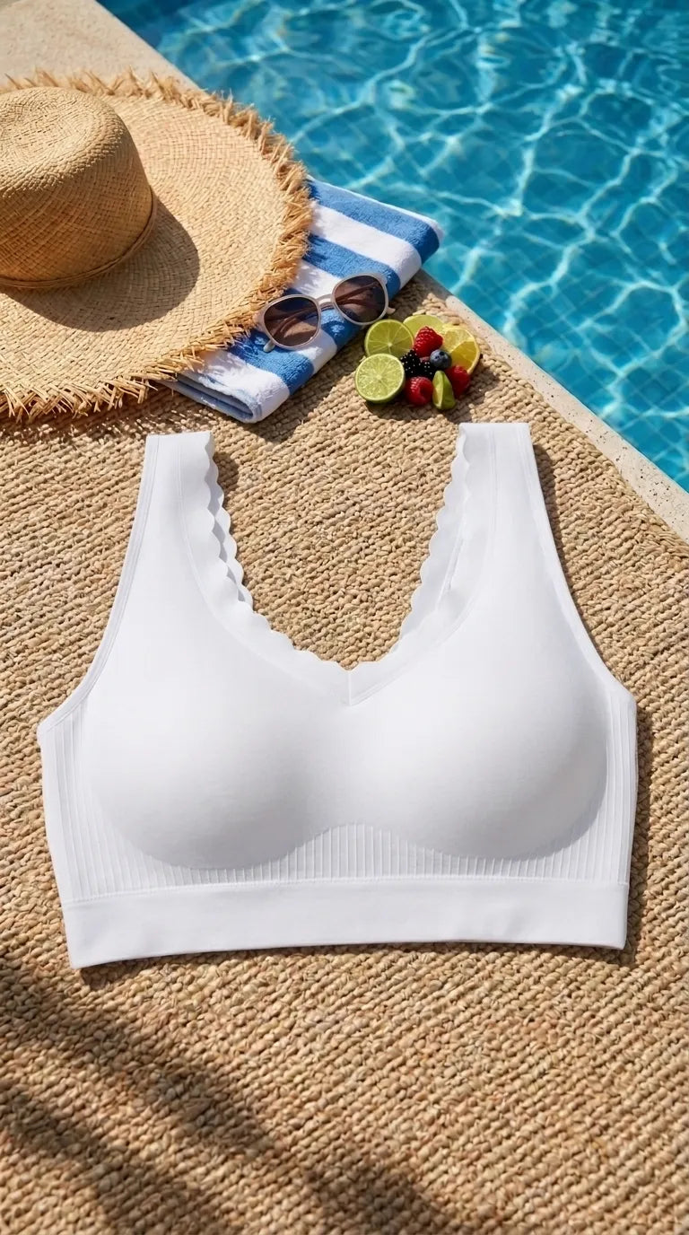 Grey Seamless Bra For Women LB5363