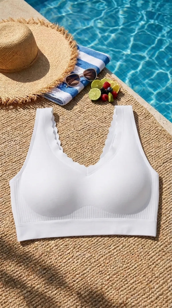 Grey Seamless Bra For Women LB5363
