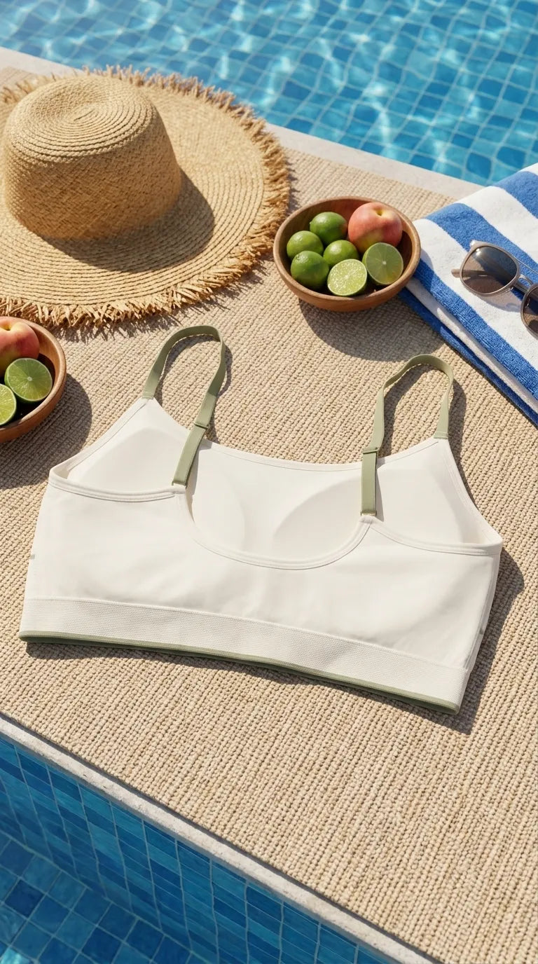 Green Seamless Bra For Women LB5364