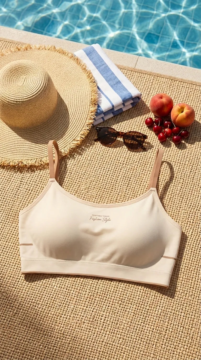 Pink Seamless Bra For Women LB5364