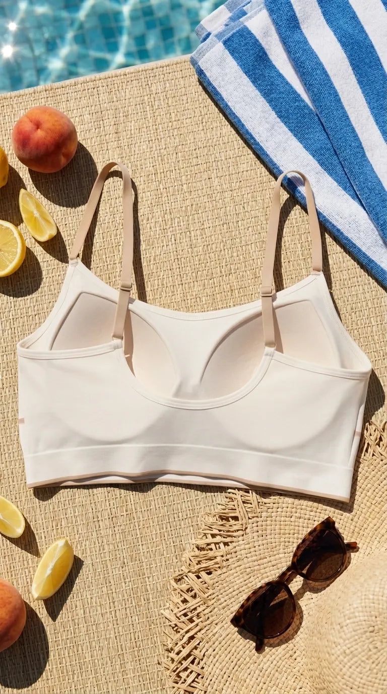 Beige Seamless Bra For Women LB5364