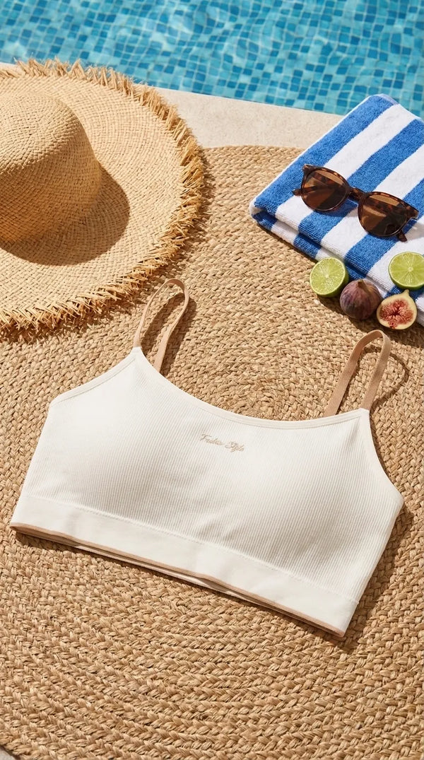 Beige Seamless Bra For Women LB5364