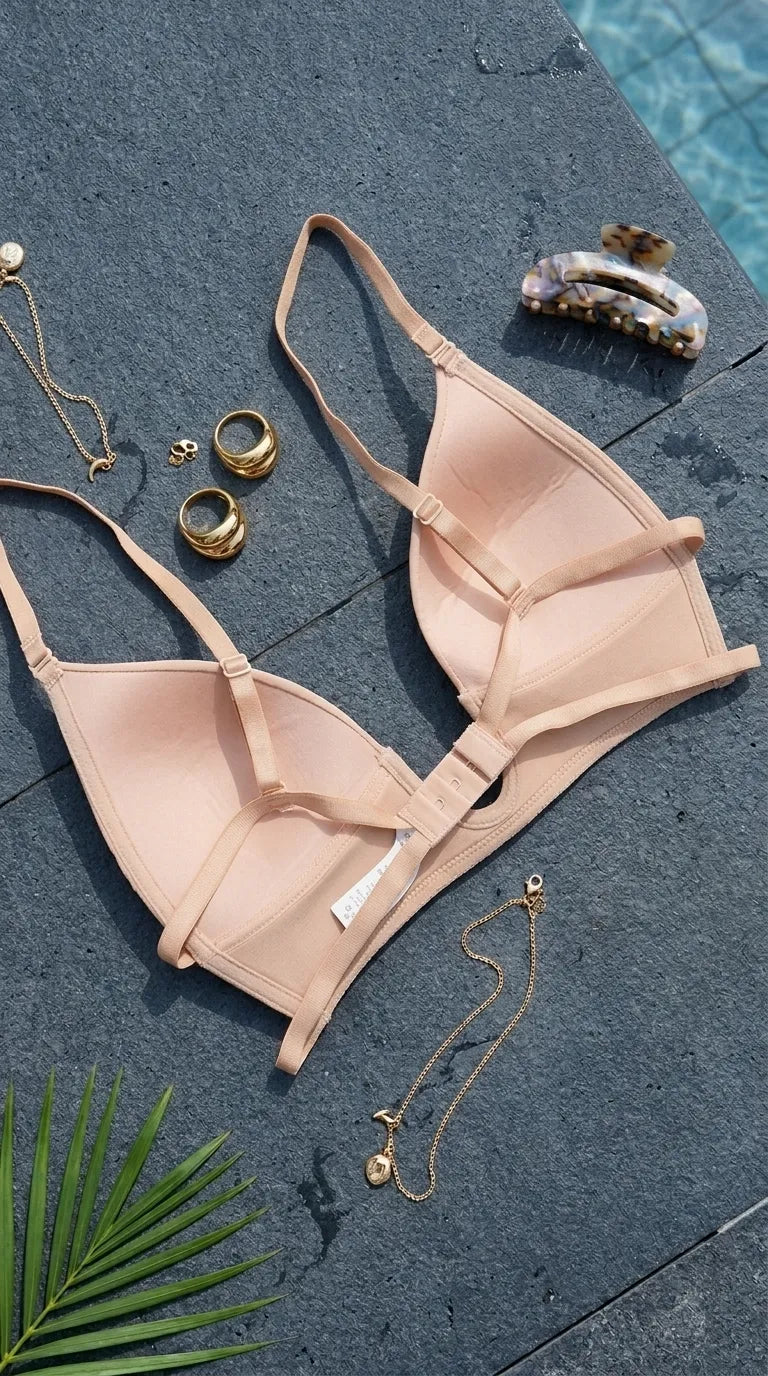 Beige Padded Bra For Women LB5366