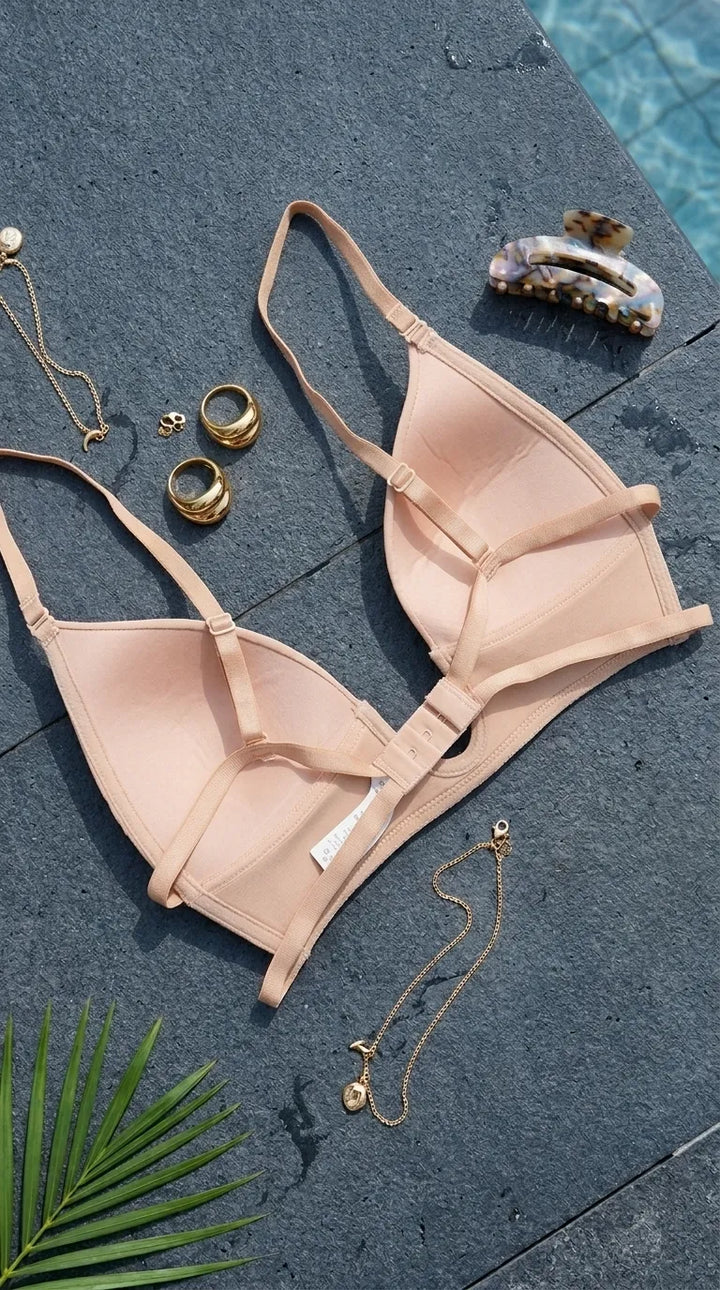 Beige Padded Bra For Women LB5366
