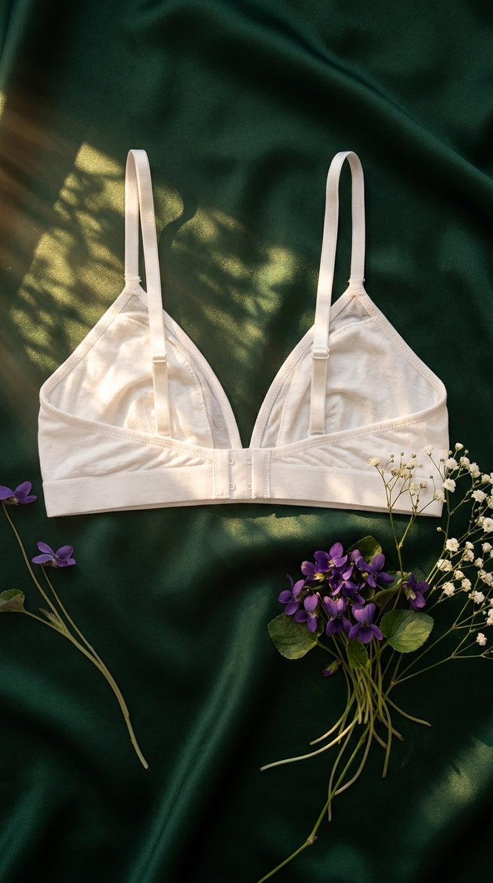 White Cotton Bra For Women LB5367