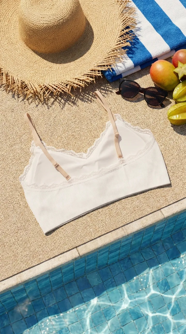 White Seamless Bra For Women LB5371