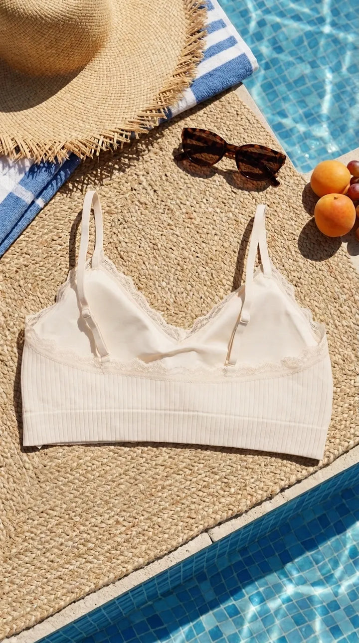 Beige Seamless Bra For Women LB5371