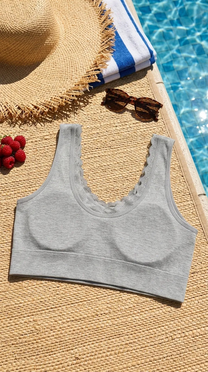 Grey Padded Bra For Women LB5372