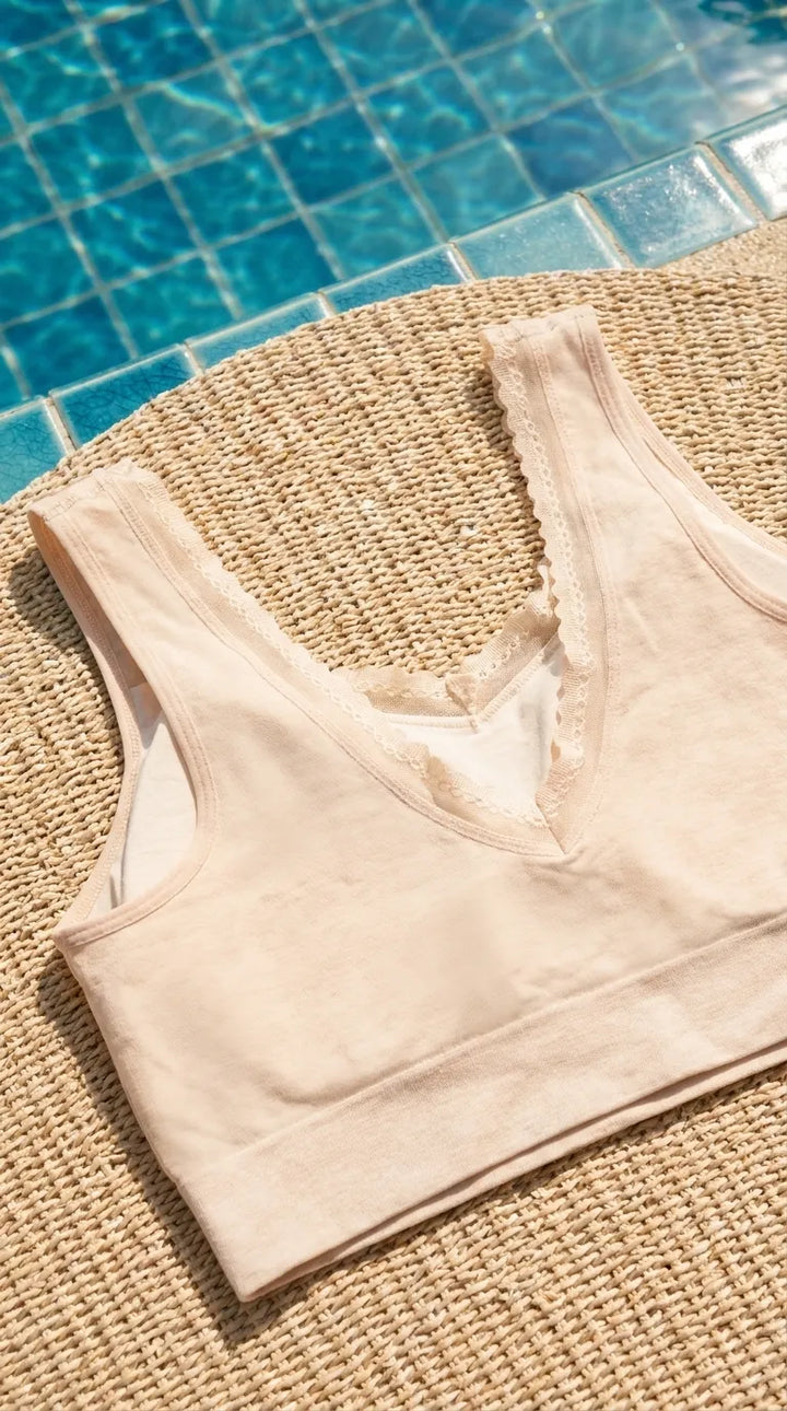 Beige Padded Bra For Women LB5372