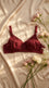 Maroon Cotton Bra For Women LB5394