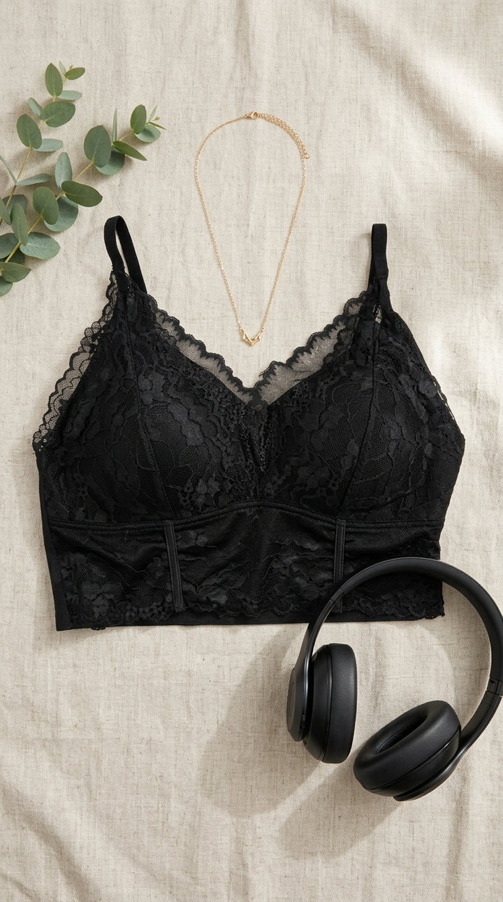Black Bralette For Women LB5434