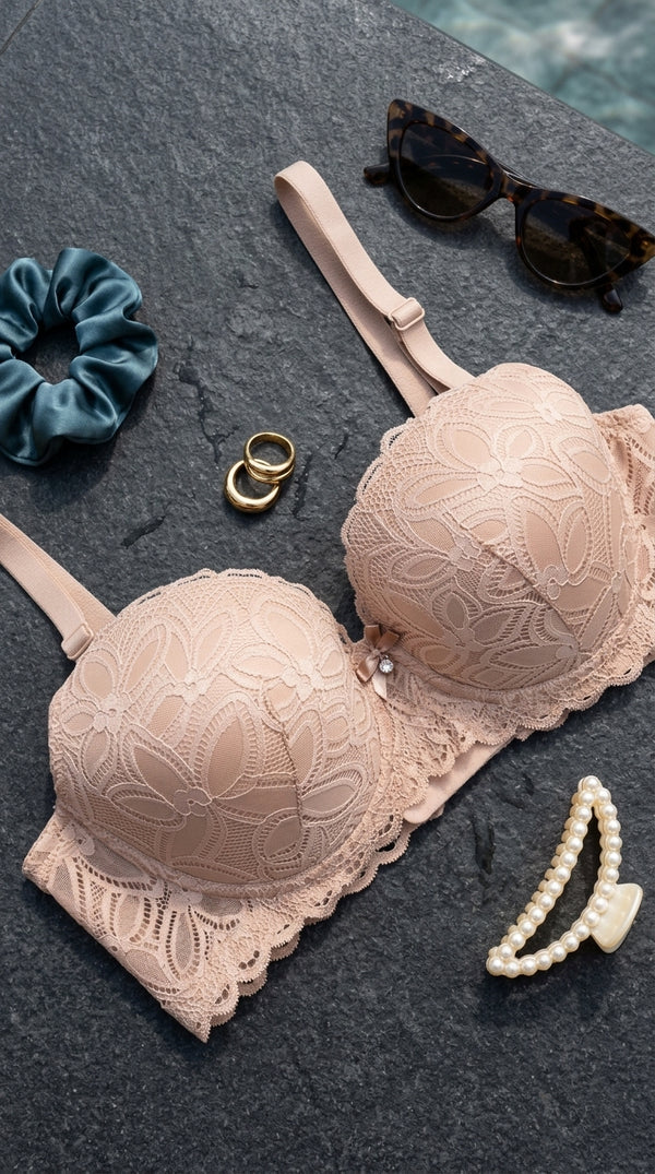 Khaki Push-Up Bra For Women LB5436