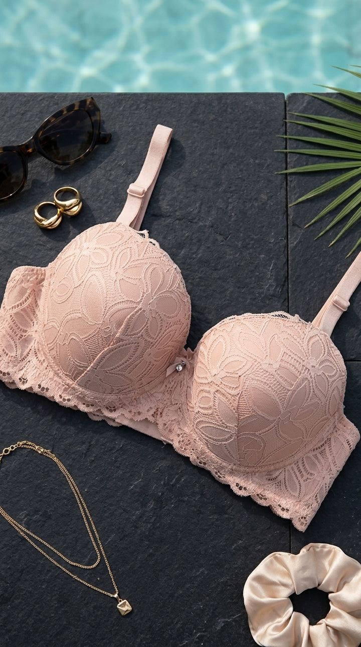 Nude Pink Push-Up Bra For Women LB5436